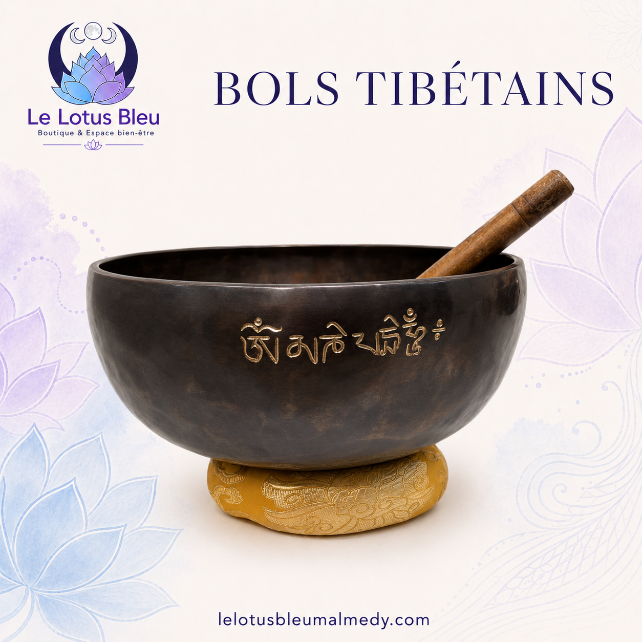 Bol tibétain Full Moon 7 métaux – 2,160 kg
