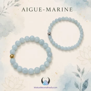 Bracelet en aigue-marine – création artisanale