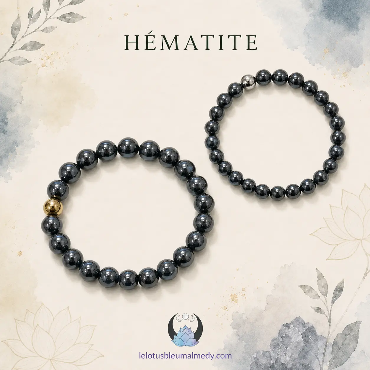 Bracelet en hématite – création artisanale