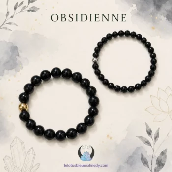 Bracelet en obsidienne – création artisanale