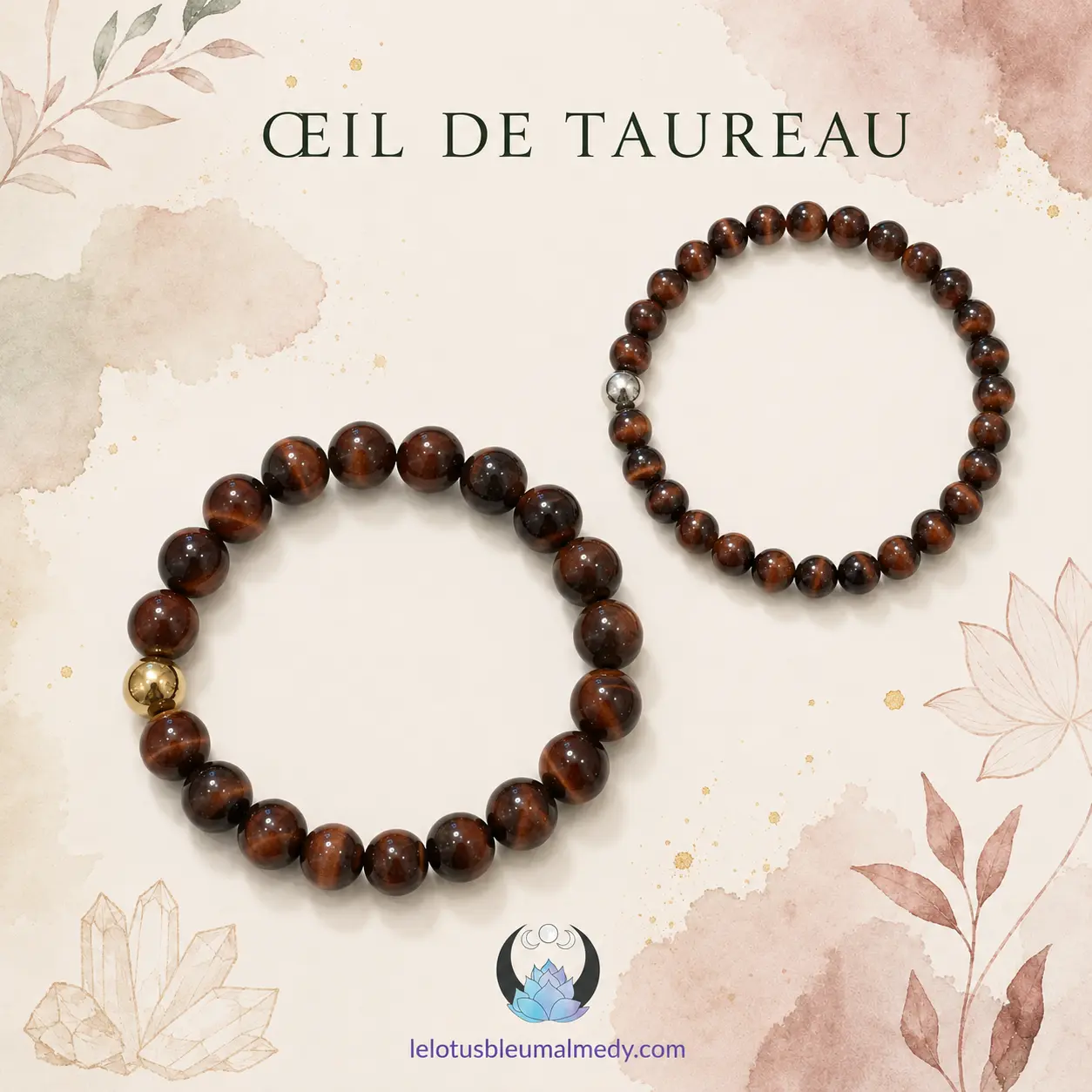 Bracelet en œil de tigre – création artisanale