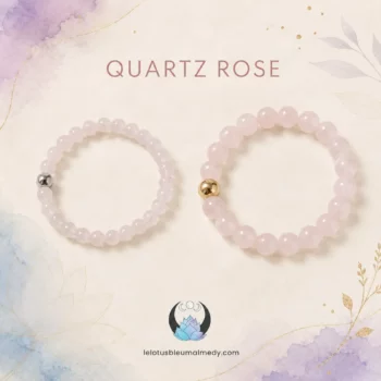 Bracelet en quartz rose – création artisanale