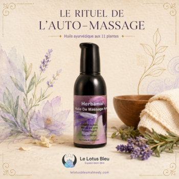 Huile de massage ayurvédique Herbamix aux 11 plantes – 100 ml